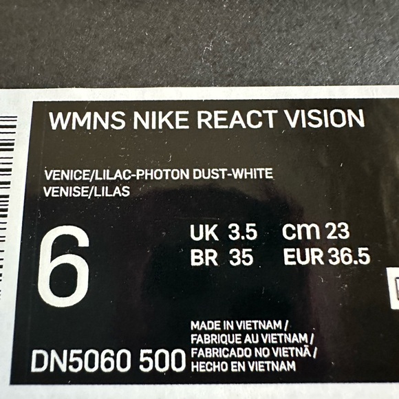 Nike Women's Cream and Purple Sneakers - Picture 3 of 3